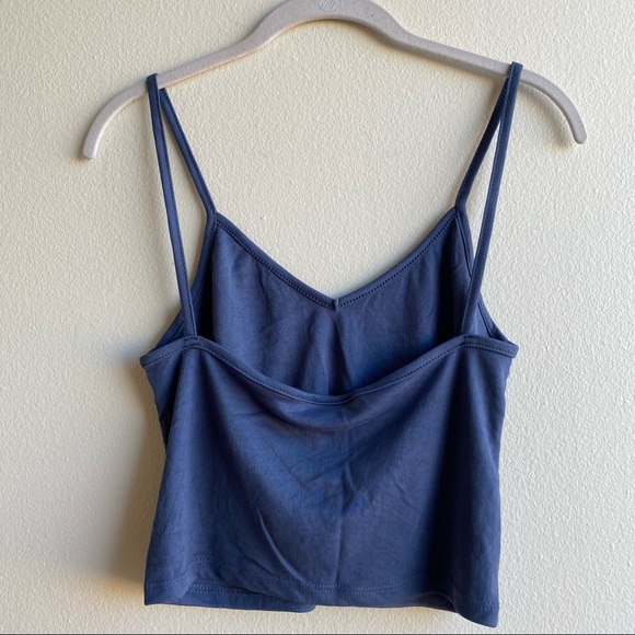 Enough About Me... Gray Cropped Tank Top - Picture 2 of 6